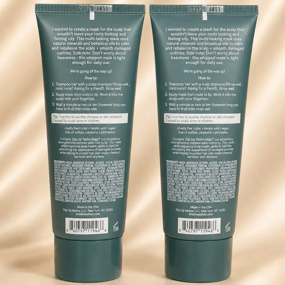 Kristin Ess Weightless Hydration Daily Scalp Hair Mask 6.7 oz Lot of 2 New Vegan